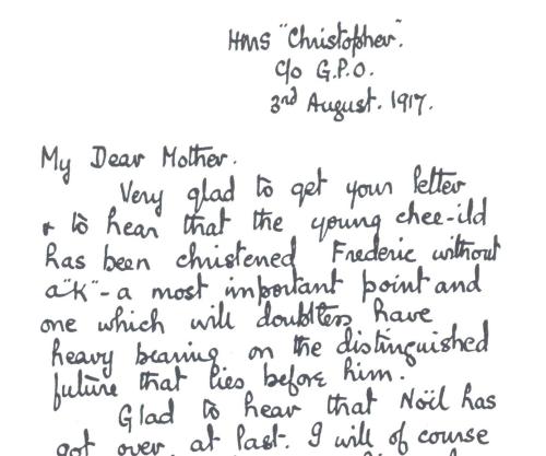 second 1916 letter of fritz 001a