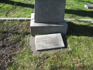 close up of edgar plaque