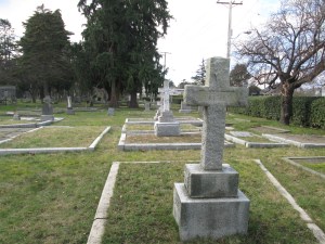 fred peters grave with jh gray in back