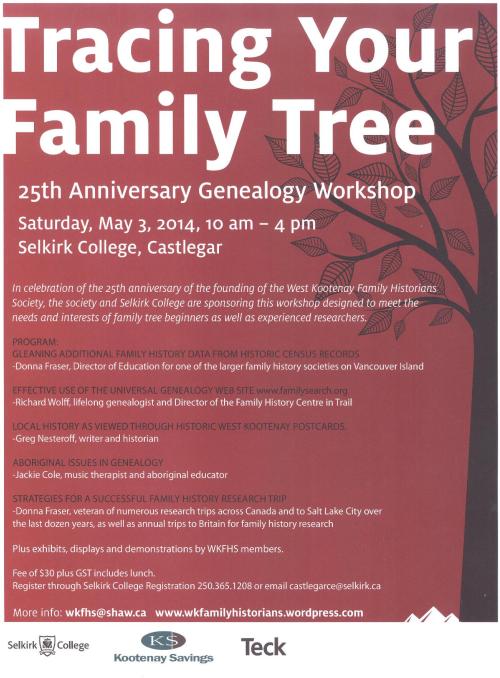 selkirk poster for may 3 event 001