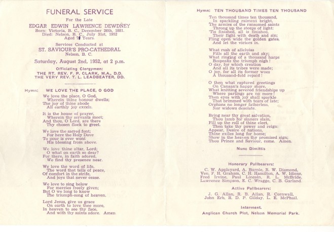 inside ted funeral program 001