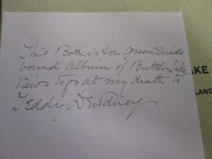 note from edgar in touchstones re teddy