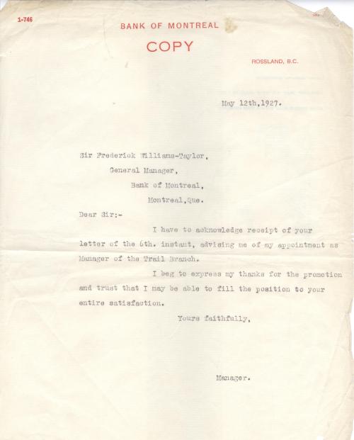 ted letter to sir frederick 1927 001