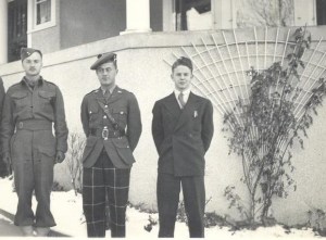 from left, Blake Allan, cousin Ken G. McBride and Blake`s brother Alex Allan
