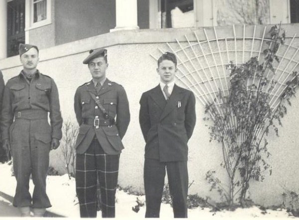 from left, Blake Allan, cousin Ken G. McBride and Blake`s brother Alex Allan